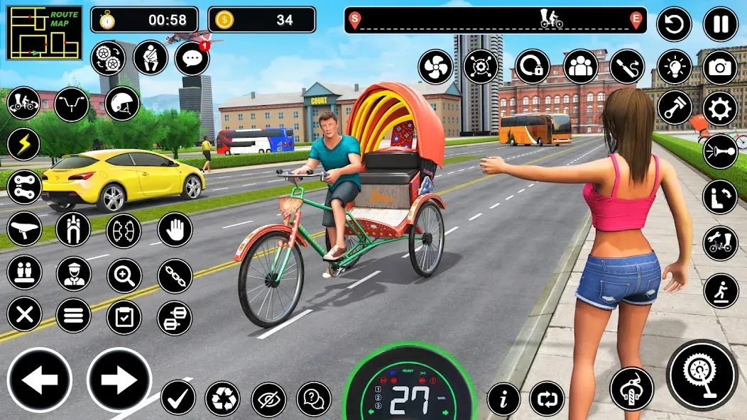 BMX Cycle Games 3D Cycle Race (игры на велосипеде 3D гонка)  [МОД Все открыто] Screenshot 1