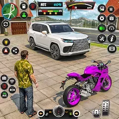 Скачать взломанную GT Bike Racing Game Moto Stunt (ДжиТи Байк Рейсинг Гейм Мото Стант)  [МОД Все открыто] - полная версия apk на Андроид