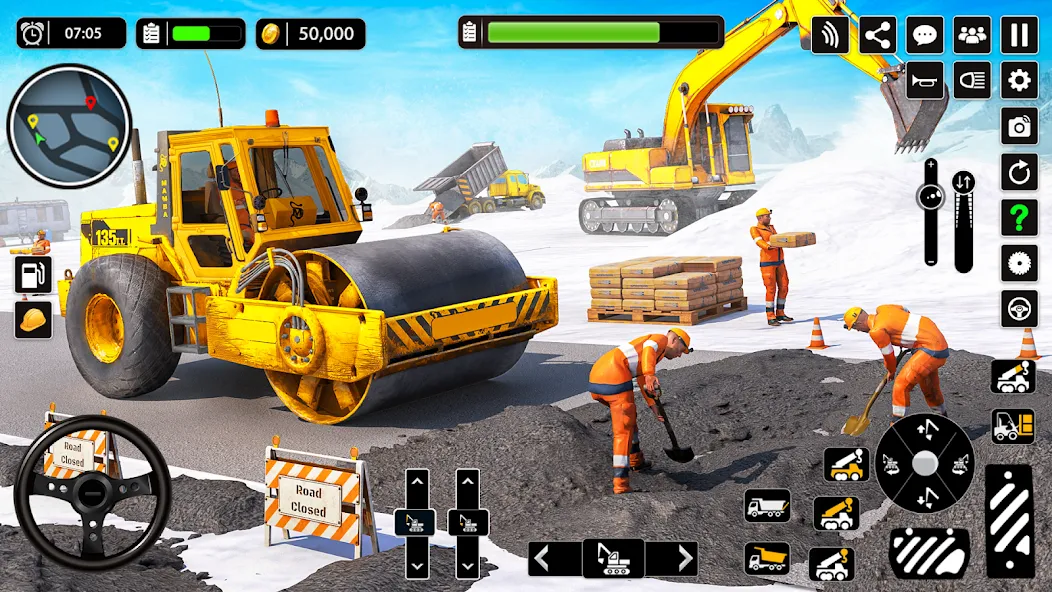 Snow Offroad Construction Game  [МОД Menu] Screenshot 4