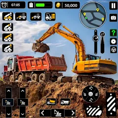 Скачать взломанную Snow Offroad Construction Game  [МОД Menu] - полная версия apk на Андроид