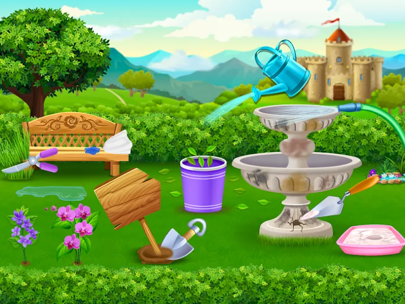 Princess house cleaning advent  [МОД Много монет] Screenshot 3