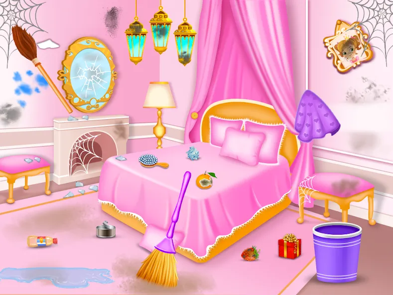 Princess house cleaning advent  [МОД Много монет] Screenshot 4