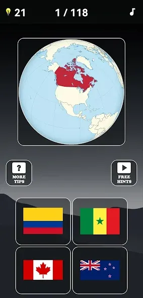 Guess the World Map Quiz  [МОД Меню] Screenshot 2