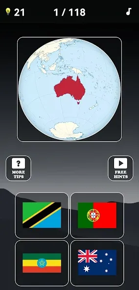 Guess the World Map Quiz  [МОД Меню] Screenshot 4