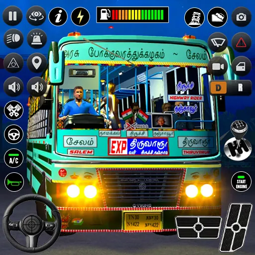 Real Passenger Bus Driving Sim  [МОД Unlocked] Screenshot 1