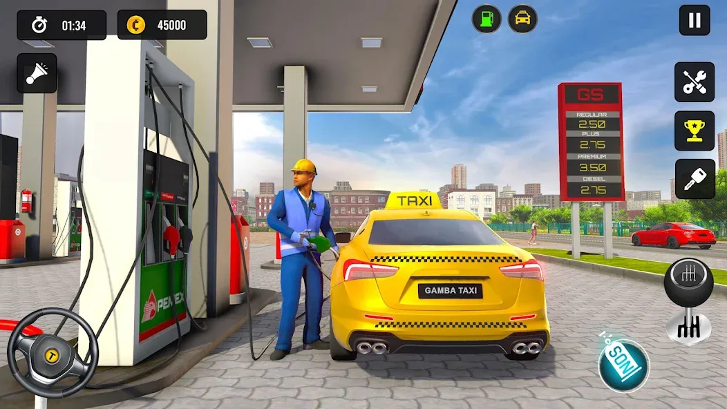 Taxi Simulator 3d Taxi Driver  [МОД Unlimited Money] Screenshot 3