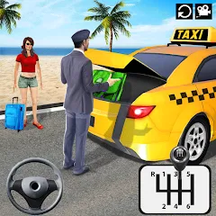 Взломанная Taxi Simulator 3d Taxi Driver  [МОД Unlimited Money] - полная версия apk на Андроид