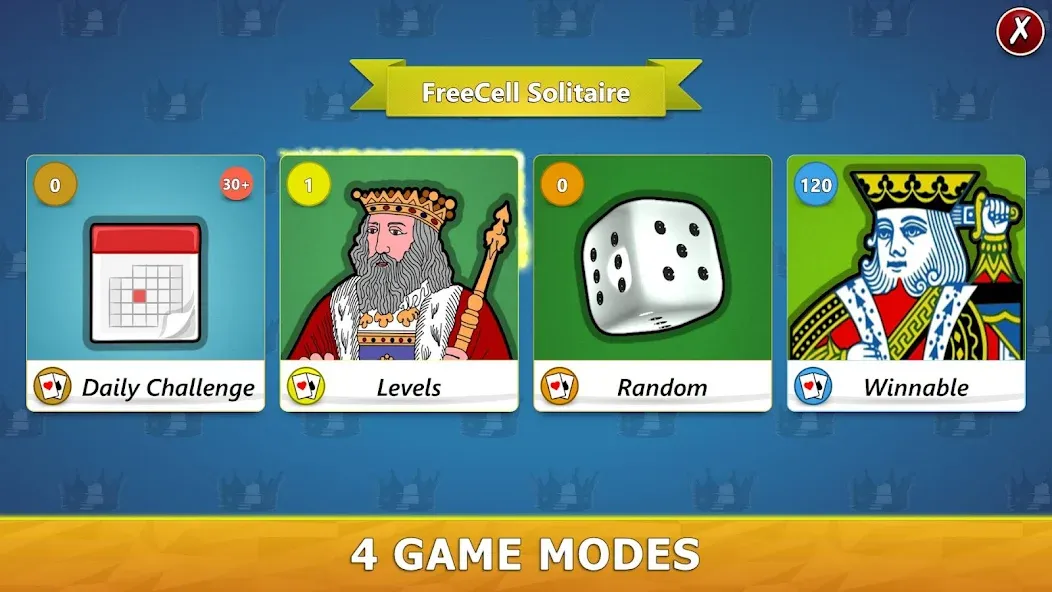 FreeCell Solitaire - Card Game  [МОД Бесконечные деньги] Screenshot 3