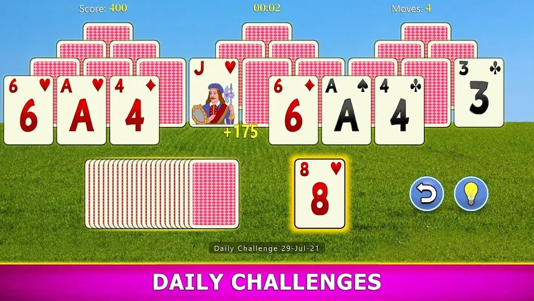 TriPeaks Solitaire Mobile  [МОД Бесконечные монеты] Screenshot 5