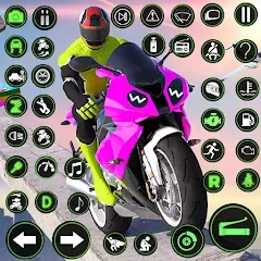 Скачать взломанную Racing Bike Stunt Games Master (Гонки на мотоциклах Мастер игр в трюки)  [МОД Бесконечные монеты] - последняя версия apk на Андроид