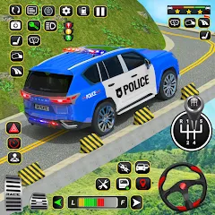 Взлом Police Car Driving School Game (Полицейская школа вождения автомобилей)  [МОД Mega Pack] - полная версия apk на Андроид