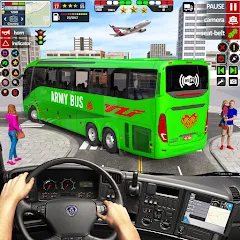 Взломанная US Military Coach Simulator 3D  [МОД Бесконечные монеты] - полная версия apk на Андроид