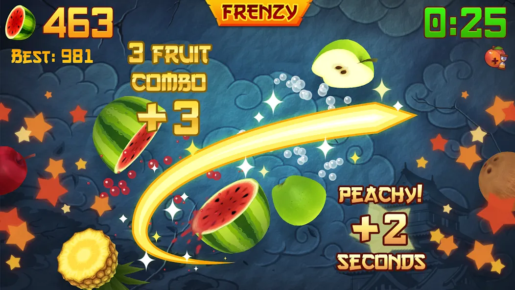 Fruit Ninja® (Фрут Ниндзя)  [МОД Бесконечные монеты] Screenshot 2