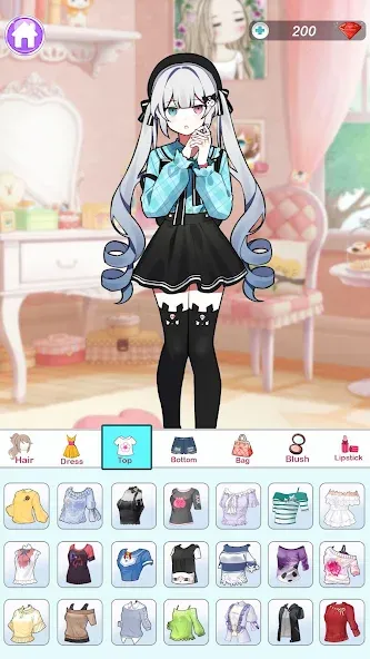 Anime Dress Up and Makeup Game  [МОД Меню] Screenshot 3