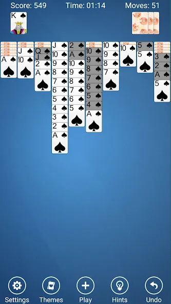 Spider Solitaire  [МОД Много монет] Screenshot 5