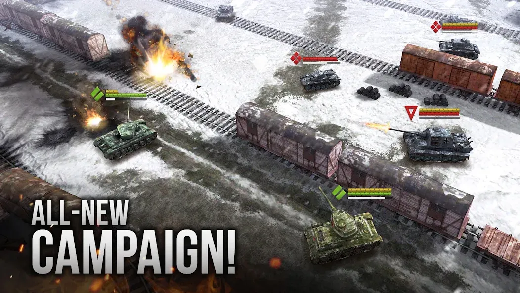 Armor Age: WW2 tank strategy (Армор Эйдж)  [МОД Много денег] Screenshot 1