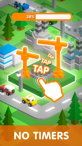Tap Tap: Idle City Builder Sim  [МОД Все открыто] Screenshot 2