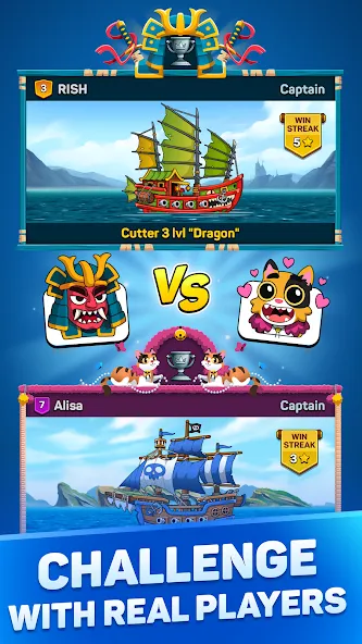 Pirates & Puzzles：Ship Battles  [МОД Бесконечные монеты] Screenshot 4