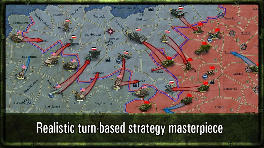 Strategy & Tactics: WW2  [МОД Бесконечные монеты] Screenshot 1