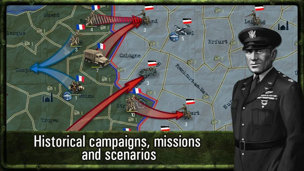 Strategy & Tactics: WW2  [МОД Бесконечные монеты] Screenshot 2