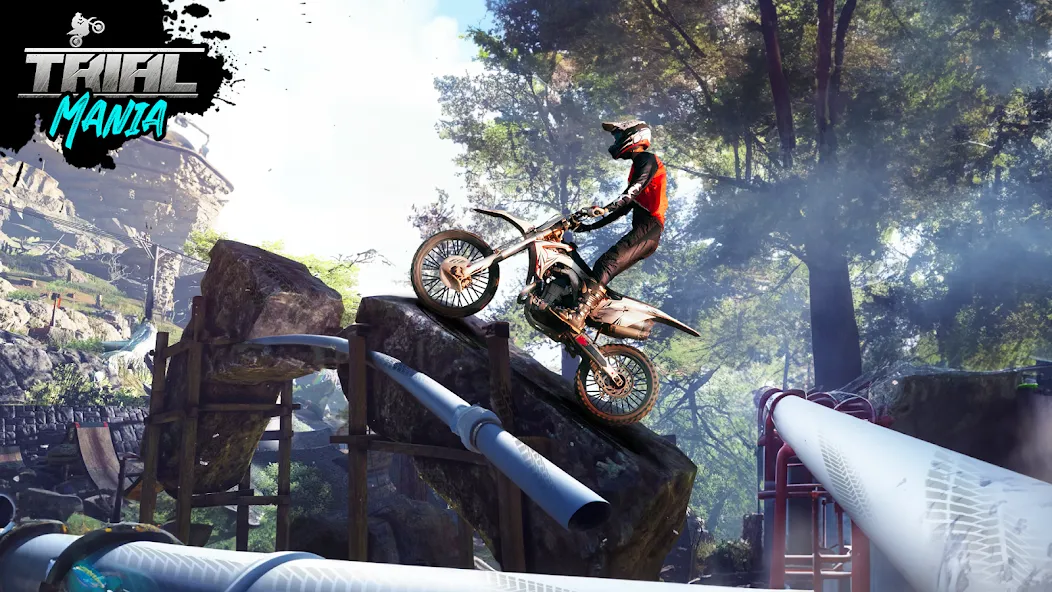 Trial Mania: Dirt Bike Games (Трайал Мания)  [МОД Много монет] Screenshot 5