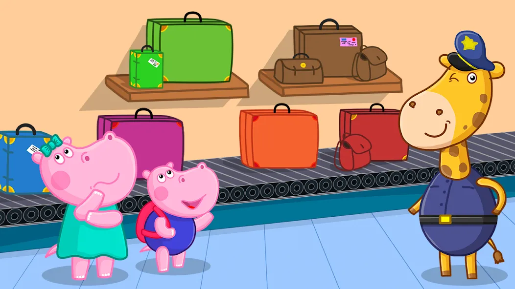 Hippo: Airport Profession Game  [МОД Много денег] Screenshot 2