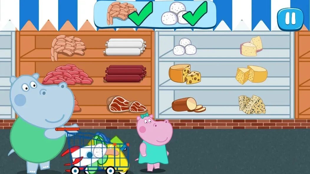 Kids Supermarket: Shopping  [МОД Бесконечные деньги] Screenshot 3