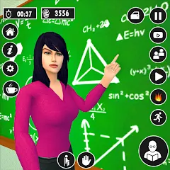 Скачать взлом High School Teacher Life Game  [МОД Unlocked] - стабильная версия apk на Андроид