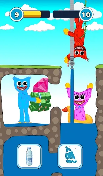 Hugy's Funny Animated Story  [МОД Много монет] Screenshot 5