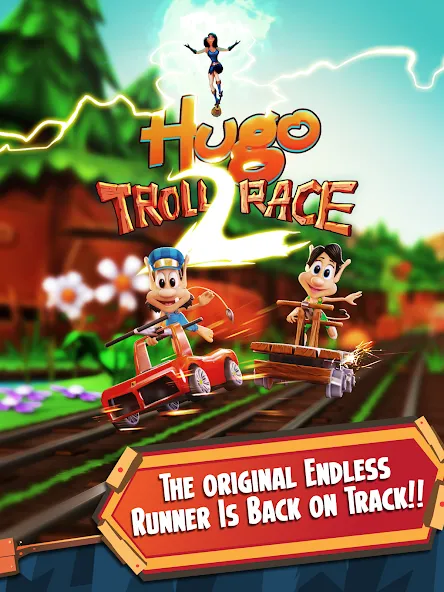 Hugo Troll Race 2: Rail Rush (Хуго Тролл Гонка 2)  [МОД Меню] Screenshot 5