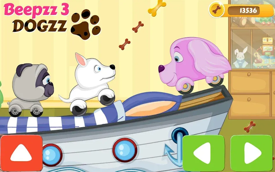 Racing games for kids - Dogs  [МОД Меню] Screenshot 1