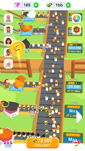 Idle Egg Factory  [МОД Много монет] Screenshot 3