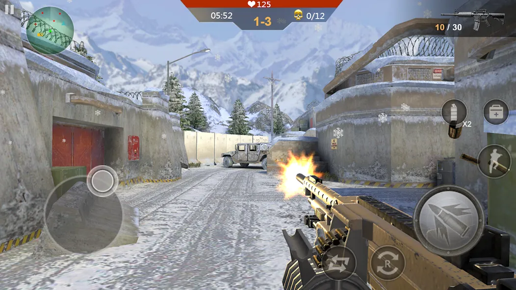 Gun Strike Shoot 3D  [МОД Много монет] Screenshot 2