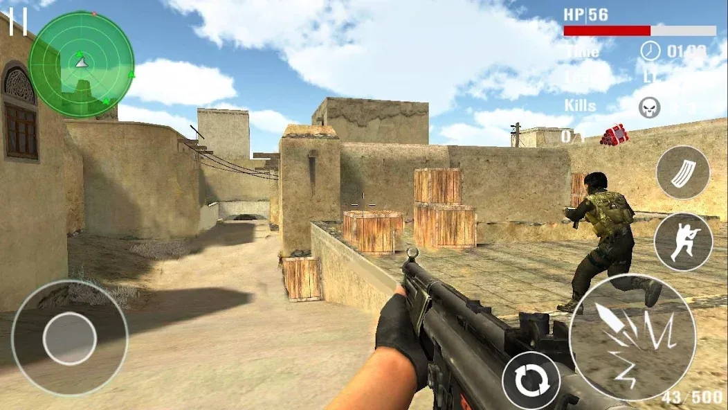 Gun Strike Shoot 3D  [МОД Много монет] Screenshot 3