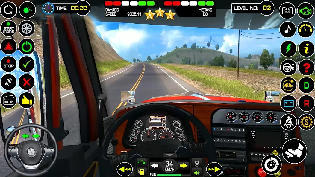 US Truck Driving Cargo Game 3D (Американский грузовик водителя)  [МОД Меню] Screenshot 4