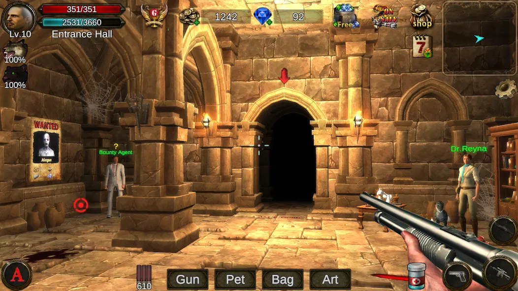 Dungeon Shooter : Dark Temple (Данжен Шутер)  [МОД Menu] Screenshot 1