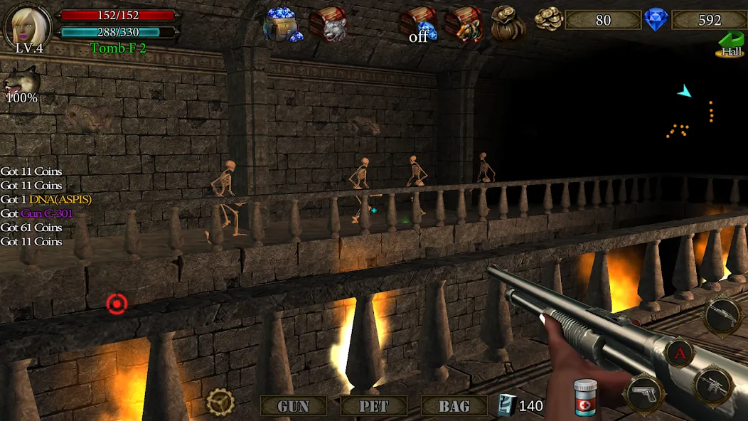 Dungeon Shooter : Dark Temple (Данжен Шутер)  [МОД Menu] Screenshot 3