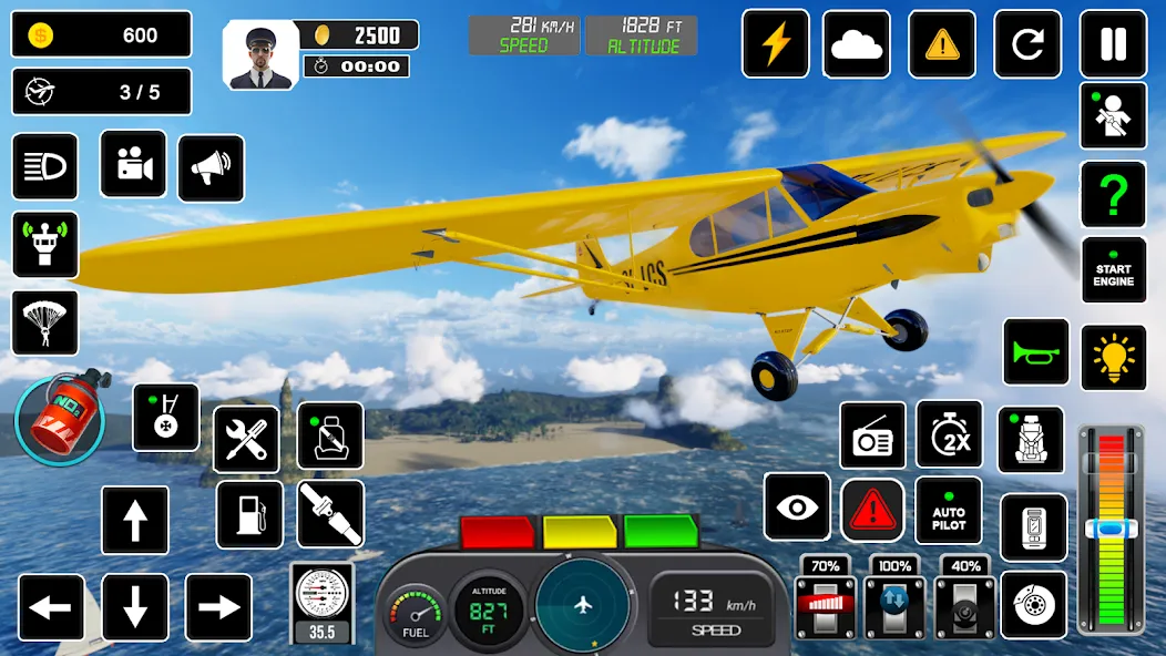 Pilot Flight Simulator Games  [МОД Бесконечные монеты] Screenshot 5