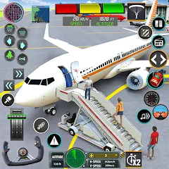 Взломанная Pilot Flight Simulator Games  [МОД Бесконечные монеты] - последняя версия apk на Андроид