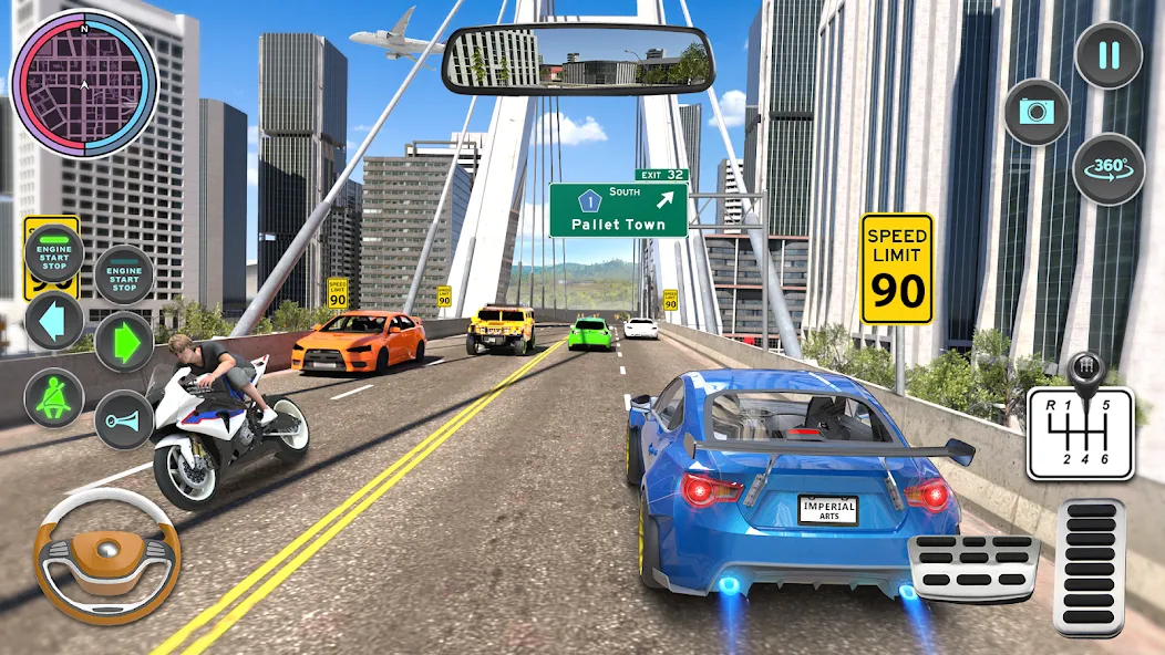 Modern Car Driving School Game  [МОД Mega Pack] Screenshot 5