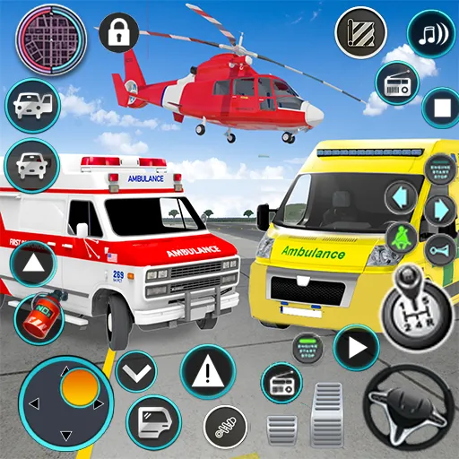 Heli Ambulance Simulator Game  [МОД Меню] Screenshot 1