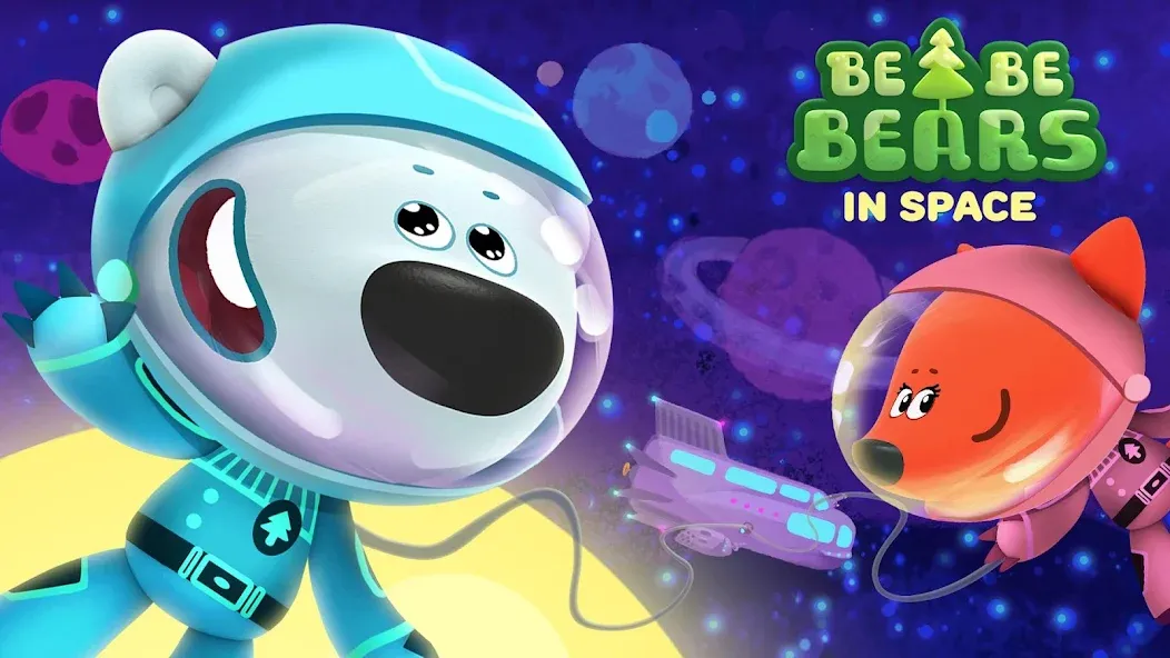 Be-be-bears in space  [МОД Много денег] Screenshot 1