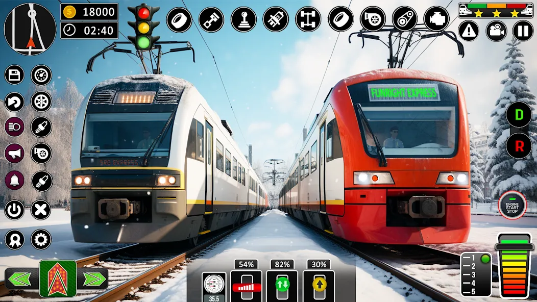 City Train Games Driver Sim 3D  [МОД Много монет] Screenshot 2