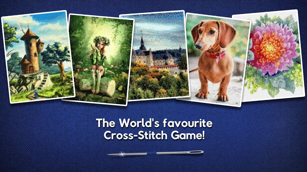 Cross-Stitch World (Кросс)  [МОД Много монет] Screenshot 1