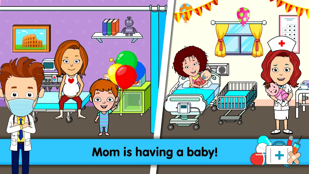 My Hospital Town Doctor Games  [МОД Много монет] Screenshot 2