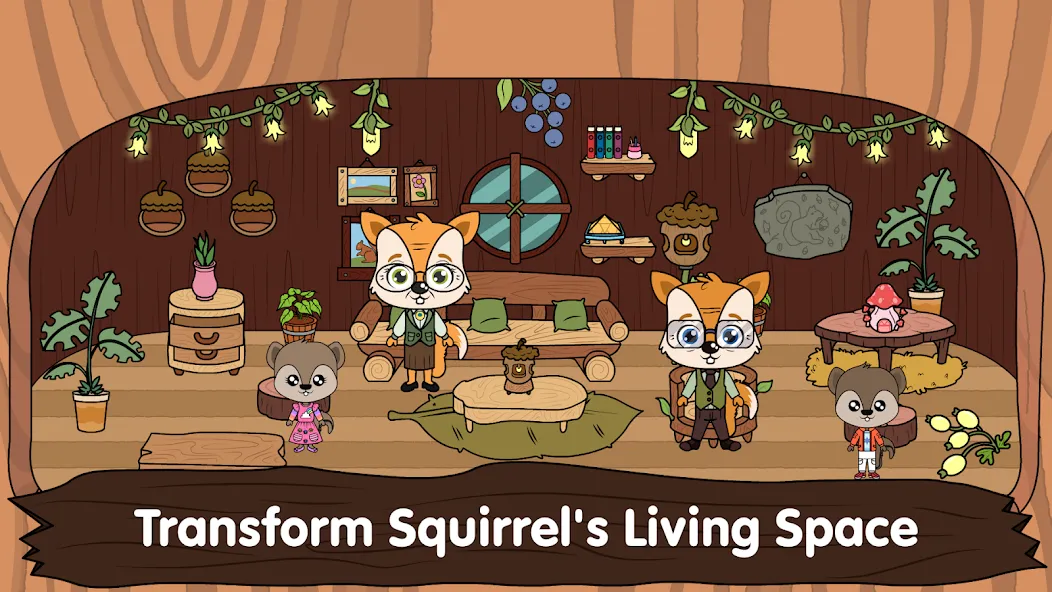 Animal Town - My Squirrel Home  [МОД Mega Pack] Screenshot 1