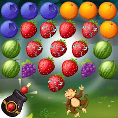 Скачать взломанную Fruits Shooter Pop (Фрутс Шутер Поп)  [МОД Mega Pack] - последняя версия apk на Андроид