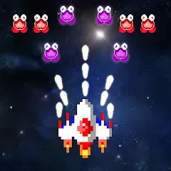 Скачать взломанную Galaxiga Retro Arcade Action (Галаксига Ретро Аркейд Экшн)  [МОД Все открыто] - полная версия apk на Андроид