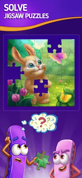 Jigsaw Puzzle by Jolly Battle (Джигсоу Пазл от Джолли Батл)  [МОД Бесконечные деньги] Screenshot 1