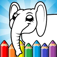 Скачать взломанную Easy coloring pages for kids  [МОД Меню] - стабильная версия apk на Андроид